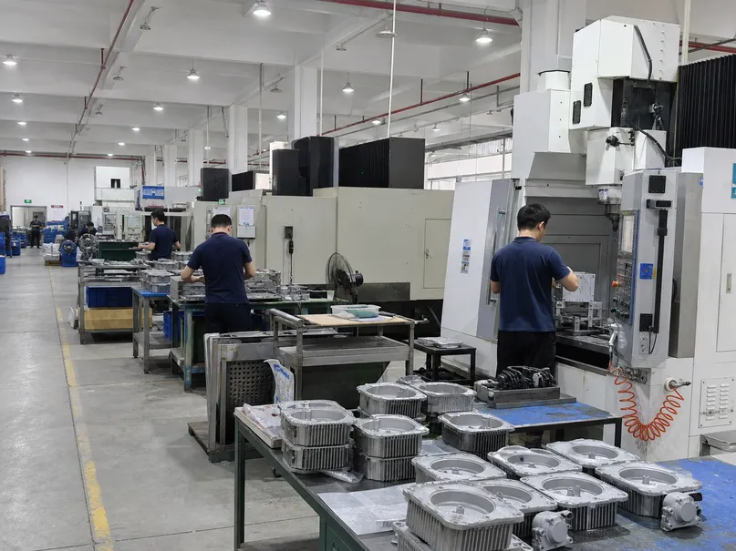 CNC machining and die-casting production line at ASCLighting factory