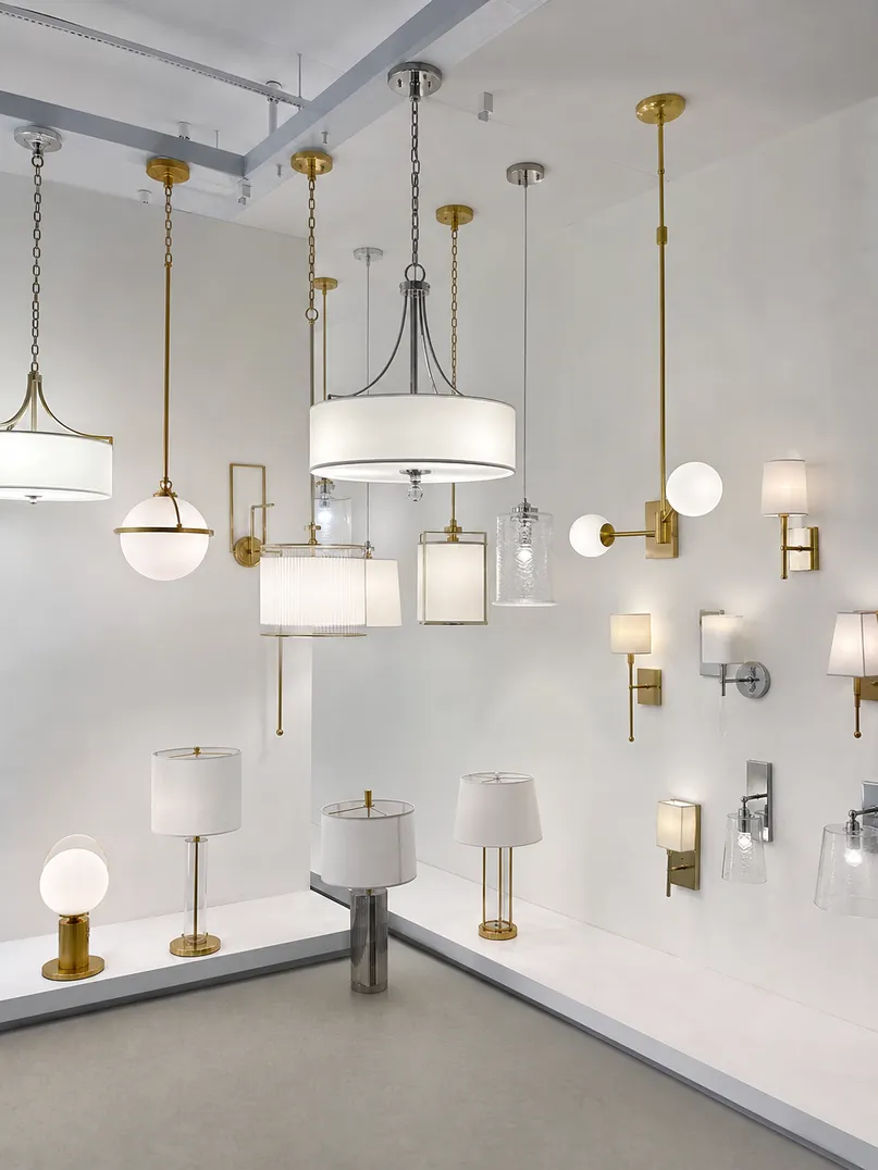 Premium bedroom lighting collection featuring pendants, ceiling fixtures, and wall sconces manufactured by ASCLighting