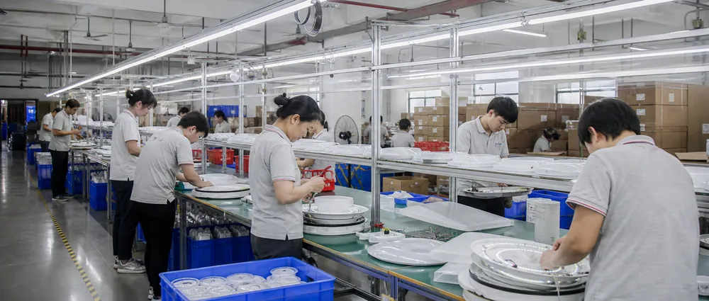 ASCLighting production line dedicated to bedroom lighting fixture manufacturing