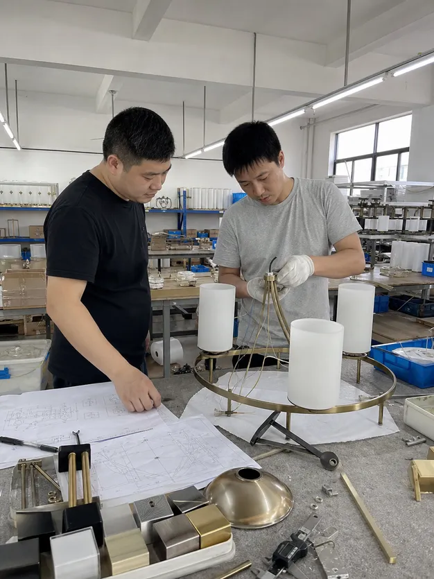 Custom OEM dining room lighting prototype development process