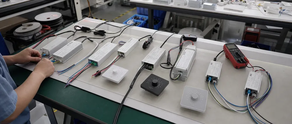LED driver and dimming configuration options for different export markets