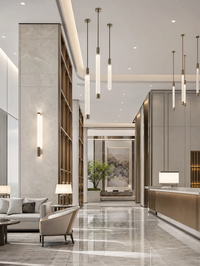 Premium commercial and decorative luminaires for hotel, restaurant, and luxury residential projects