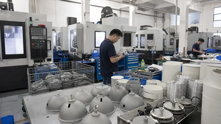 OEM lighting component manufacturing with die-casting and CNC machining