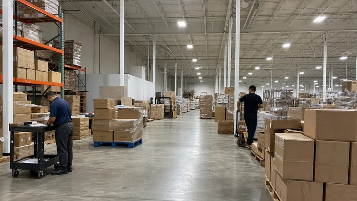 Wholesale lighting distribution warehouse for residential renovation market