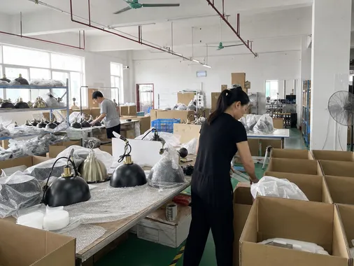 Private label restaurant lighting OEM production and export packaging