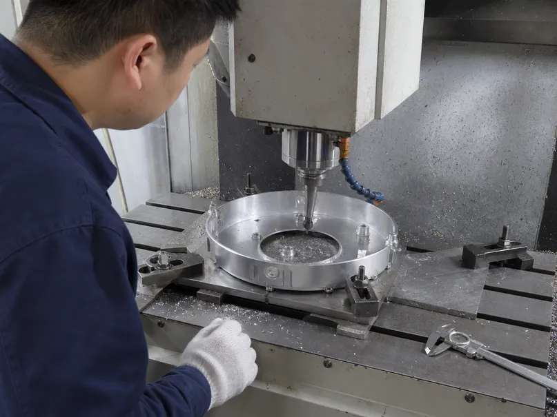 CNC machining of ADC12 die-cast aluminum flush mount ceiling light housing