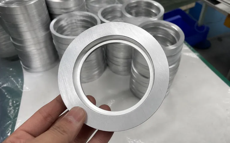 CNC-machined trim ring with ±0.1mm tolerance for flush ceiling fit