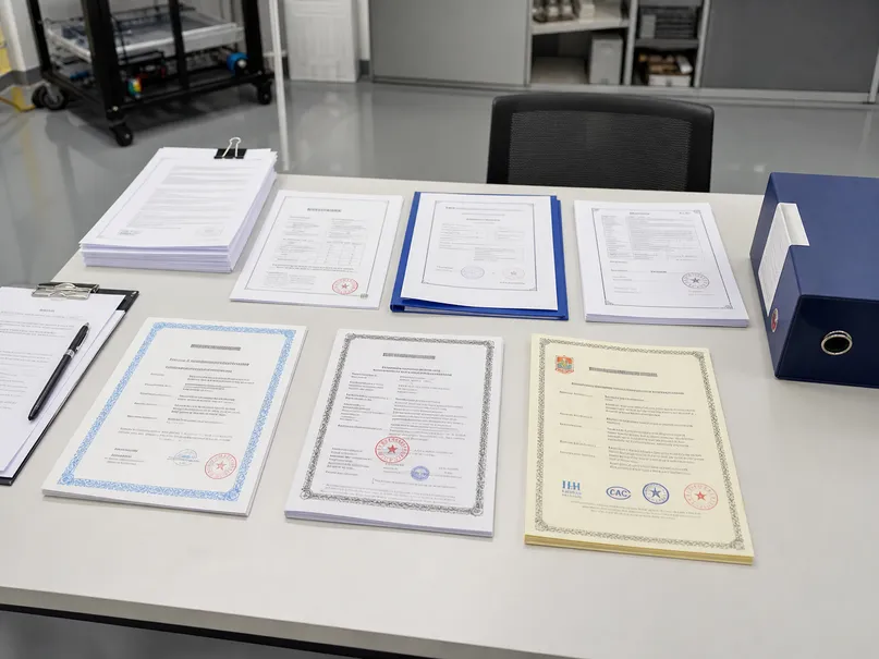 ASCLighting certification documentation package with test reports and compliance certificates