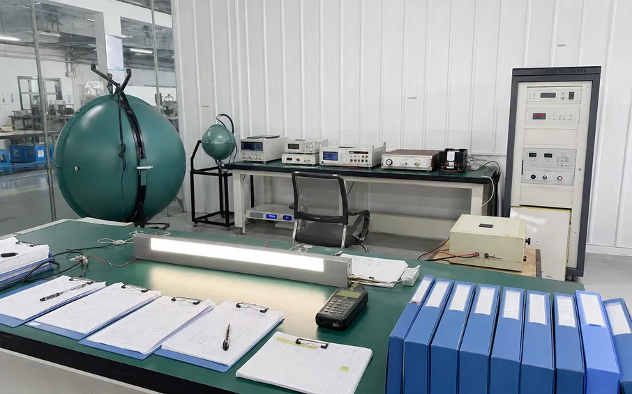 Lighting certification testing laboratory with compliance documentation