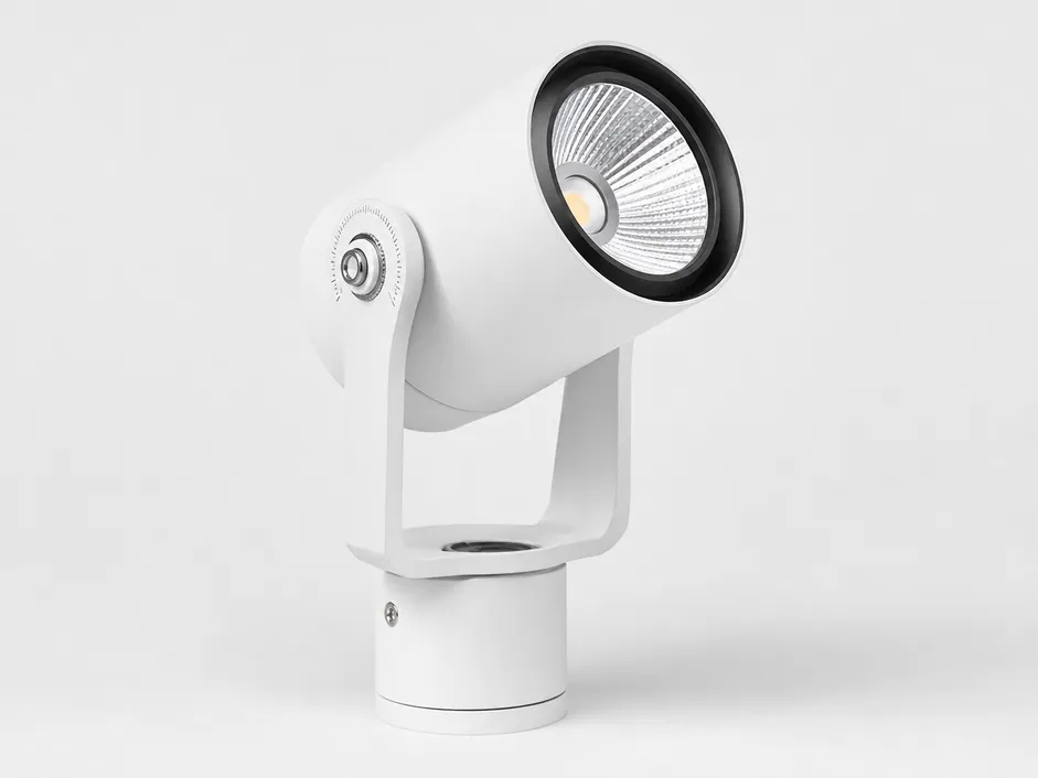 Adjustable accent spotlight fixture with 350-degree rotation capability