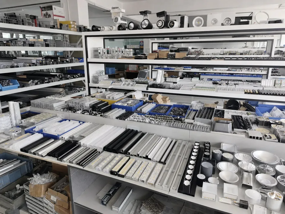 Guzhen Zhongshan lighting manufacturing hub showing dense supplier ecosystem for architectural lighting components