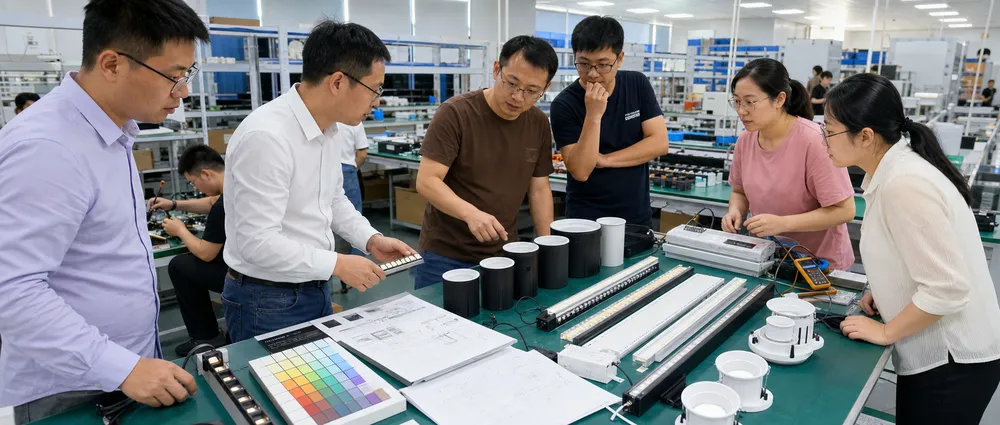 Custom architectural lighting OEM development process from brief to production