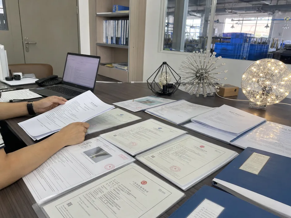 ASCLighting certification documents and compliance testing for decorative lighting