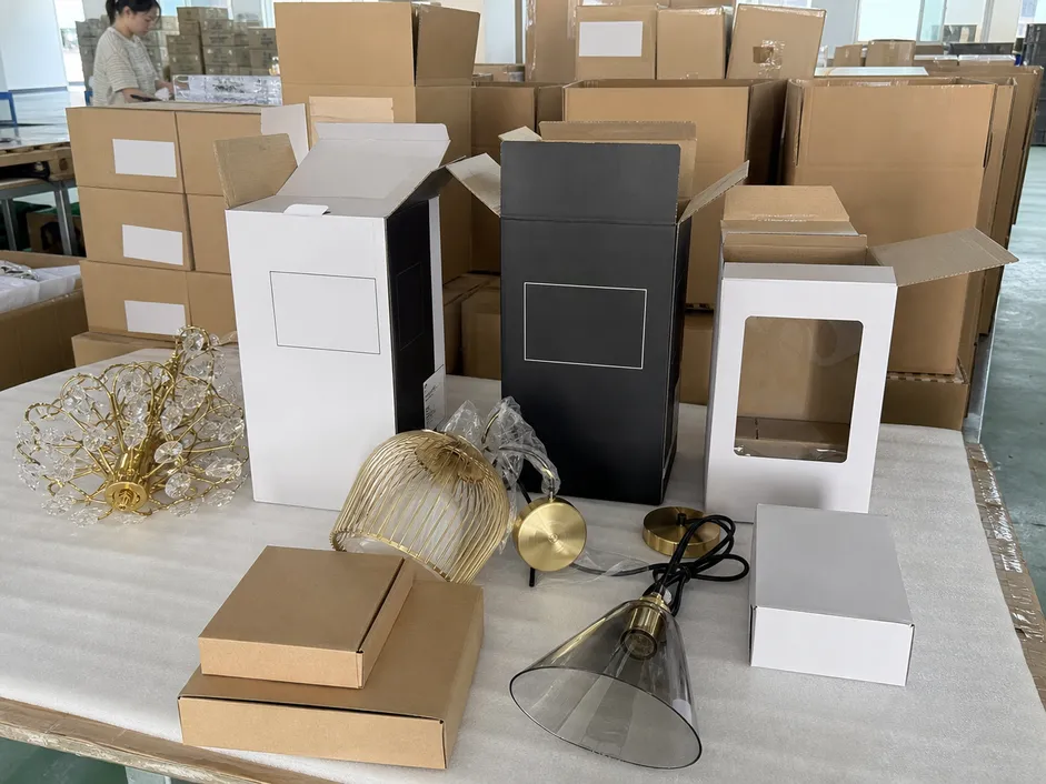Private label decorative lighting range showing OEM packaging and custom branding options