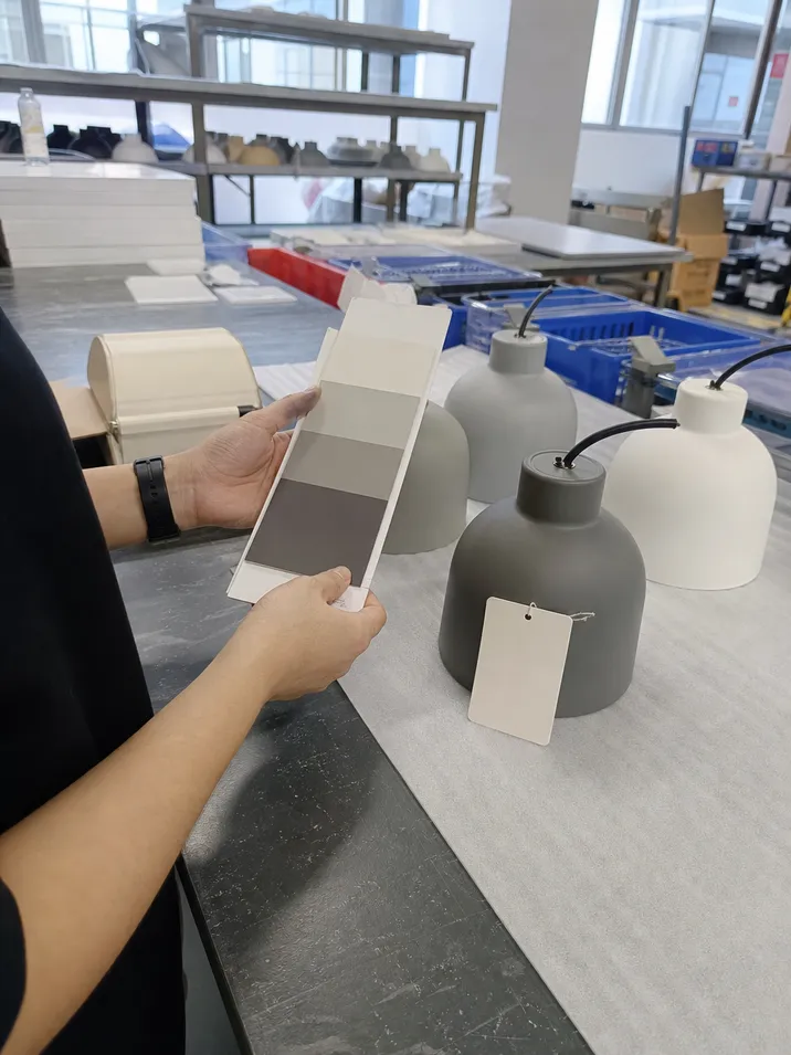 Retained reference sample used for reorder color verification against original production batch
