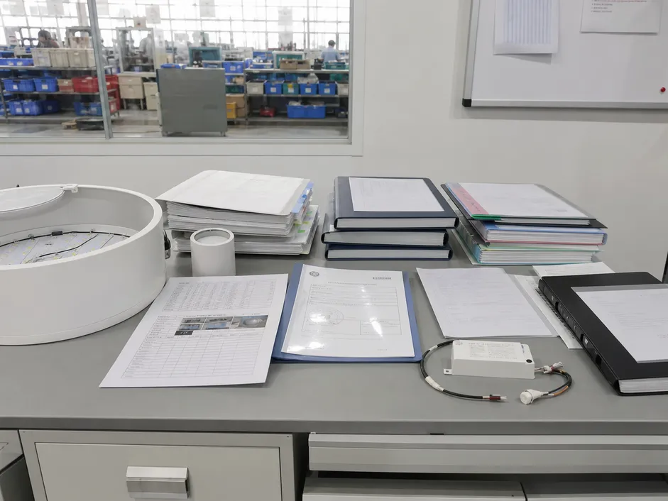 Compliance documentation and certification package for Modern collection lighting fixtures