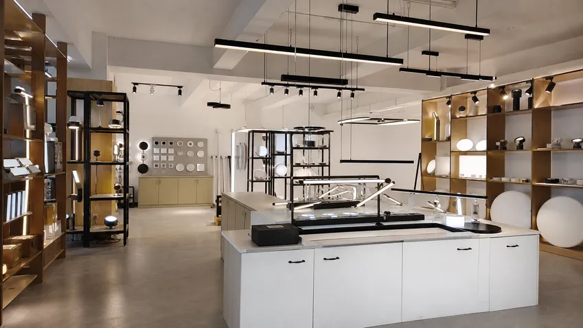 ASCLighting factory showroom in Guzhen, Zhongshan