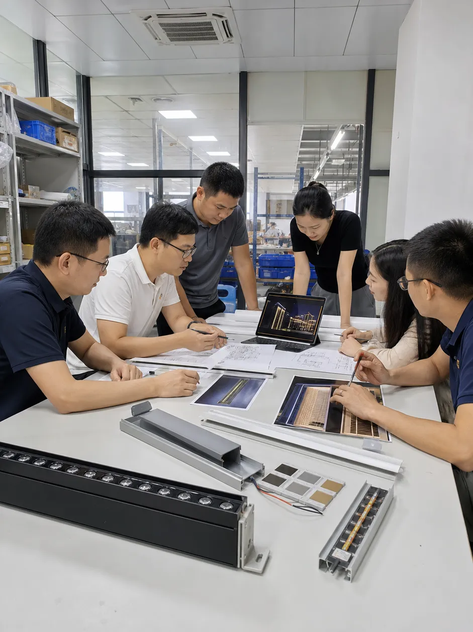 Custom architectural lighting project consultation and engineering review
