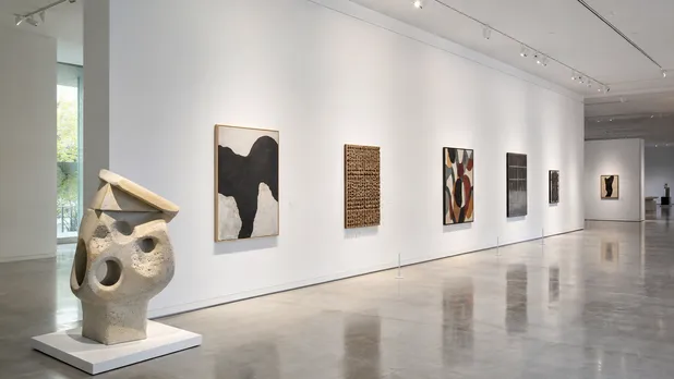 Precise architectural lighting in a museum gallery space