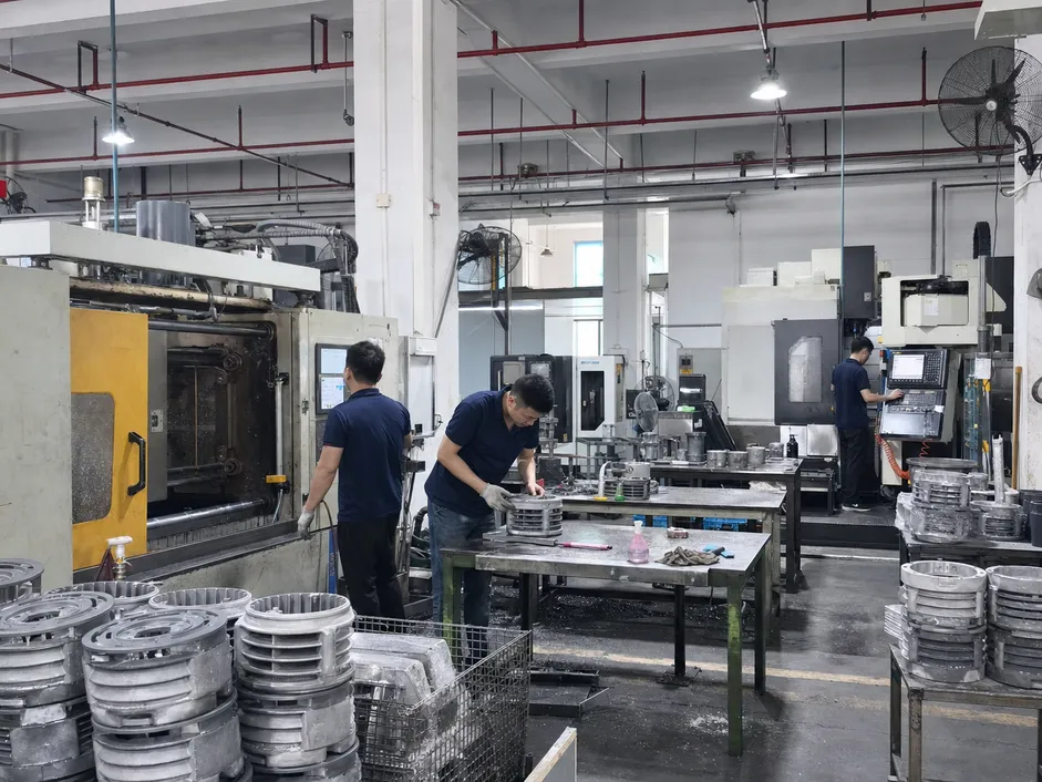 ASCLighting in-house die-casting and CNC machining production facility in Guzhen