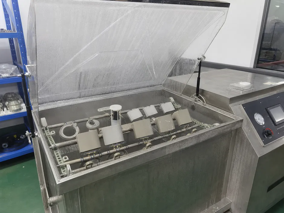 Powder coat finish salt spray testing for hospitality lighting fixtures