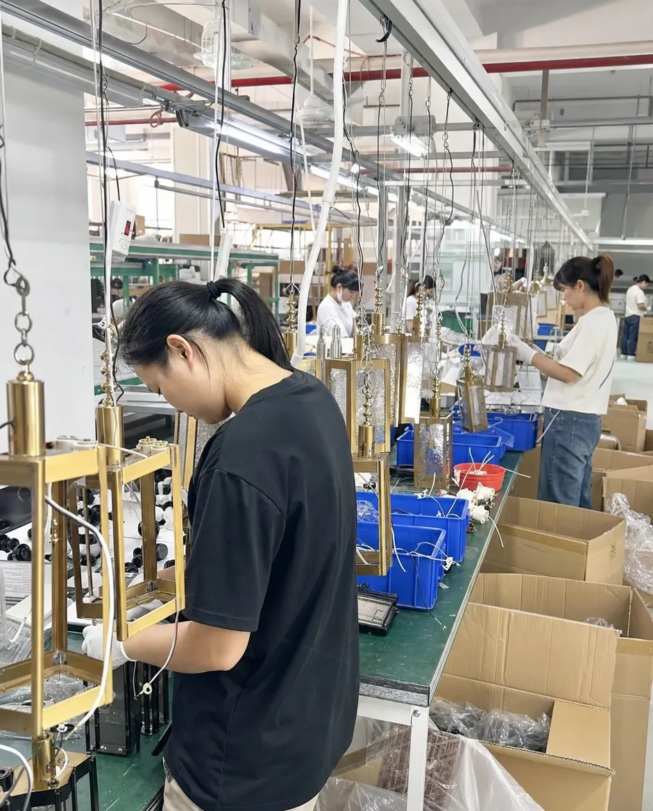 ASCLighting factory floor producing entryway pendant lighting fixtures
