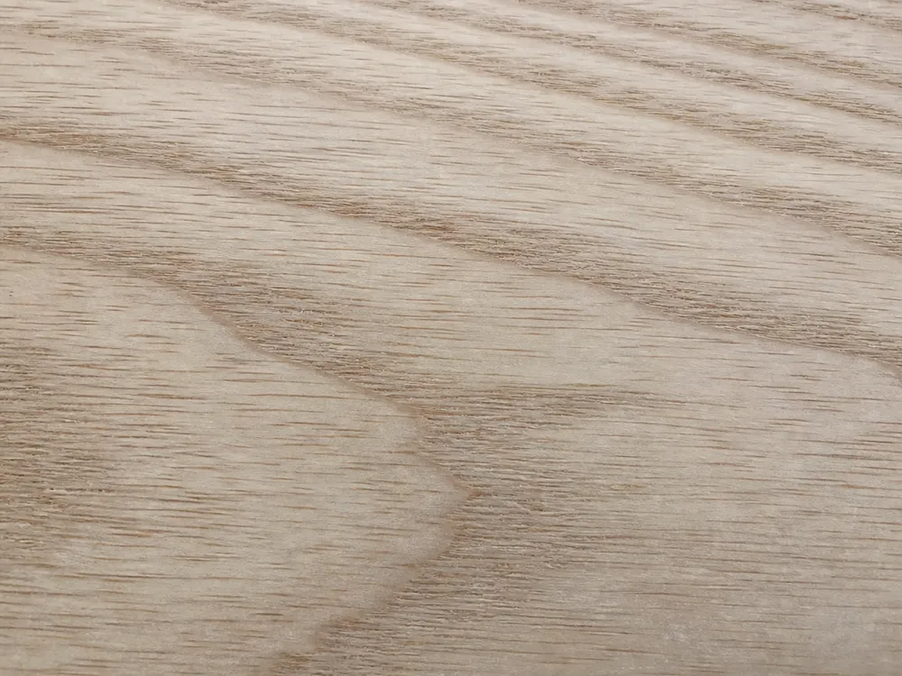 Ash wood grain showing pronounced but consistent pattern ideal for pendant lighting