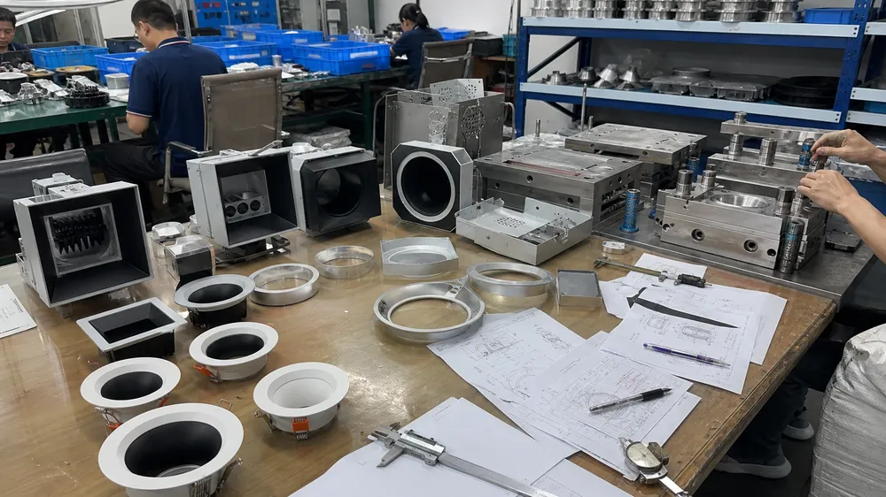 Custom tooling and prototype development for recessed spotlight housings