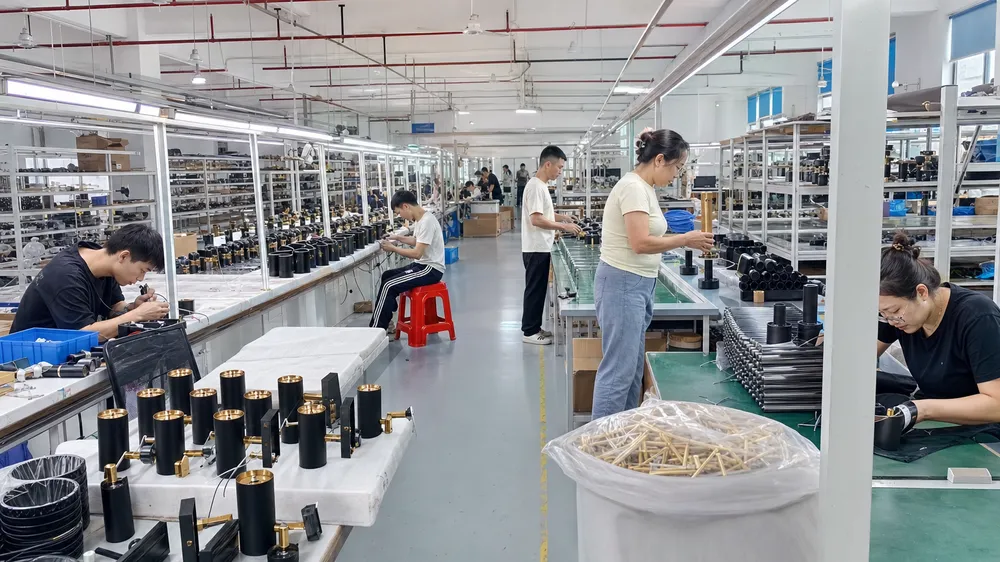 ASCLighting modern wall lighting factory production line in Guzhen