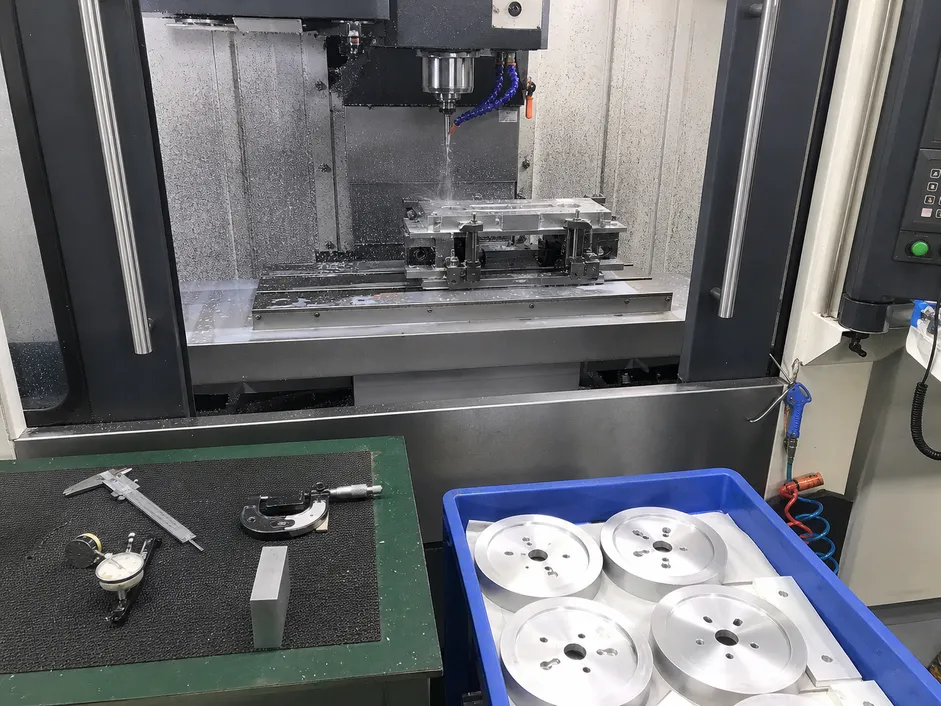 CNC machining aluminum wall sconce backplate with precision tolerances